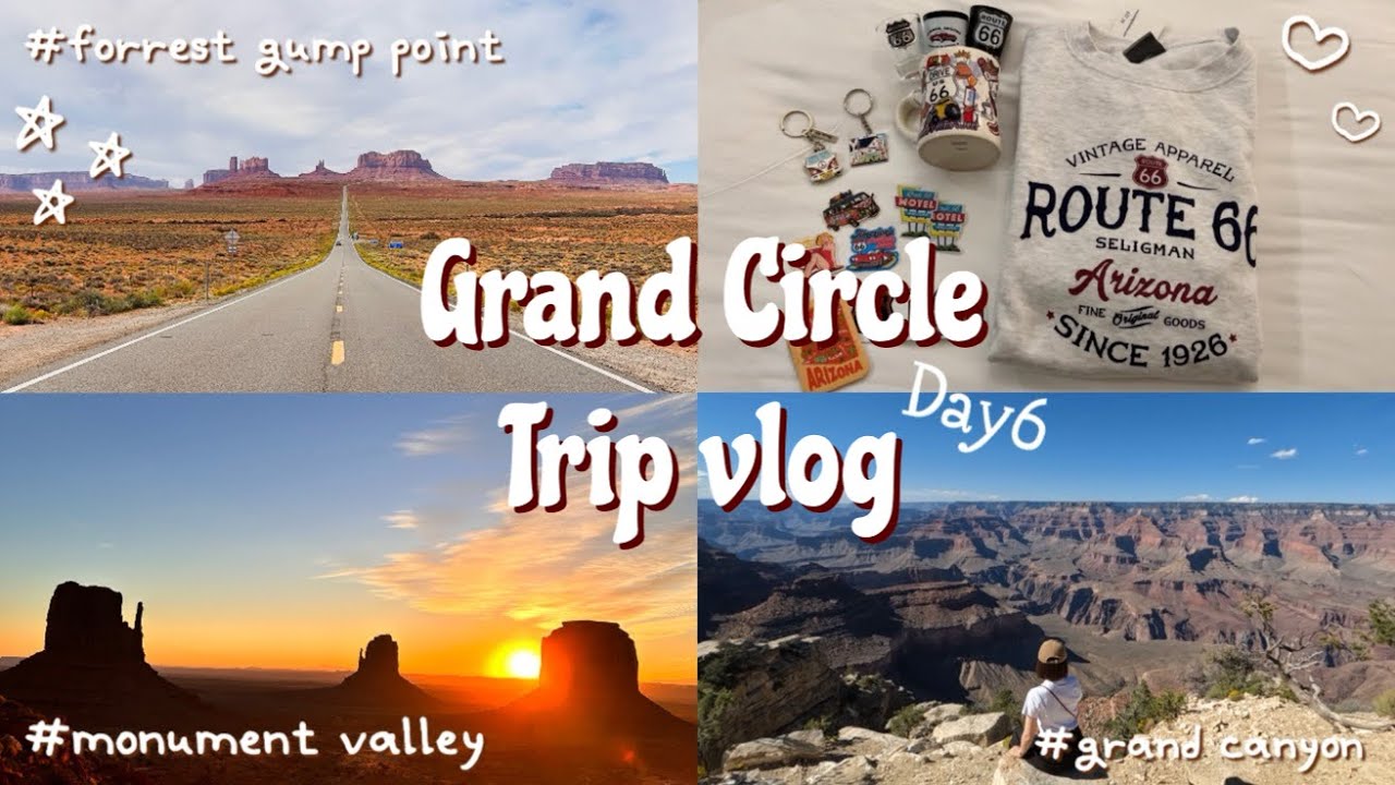 【Trip vlog🇺🇸】アメリカ旅行Day6 / 世界一美しい景色モニュメントバレー🌅 / 絶景グランドキャニオン / グランドサークルのVIPツアー2日目✨