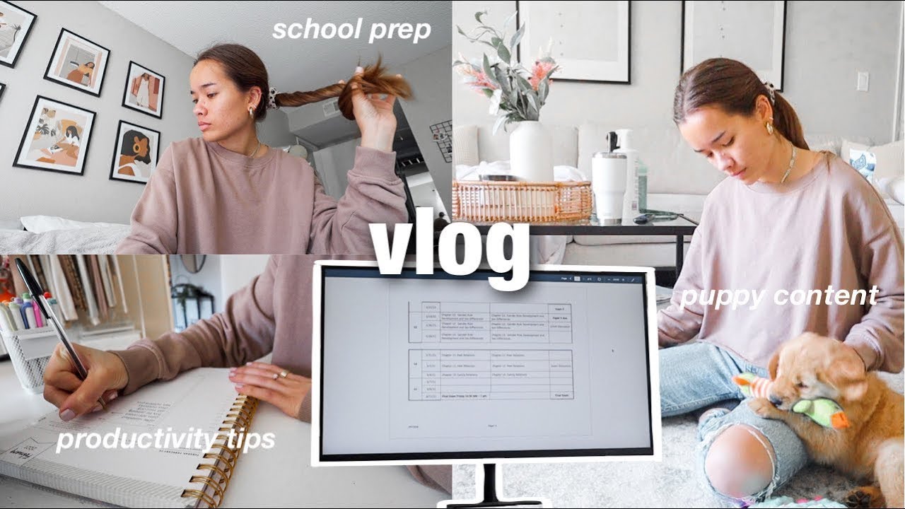 VLOG: how to have a productive morning with the Samsung Smart Monitor, new semester prep & more!