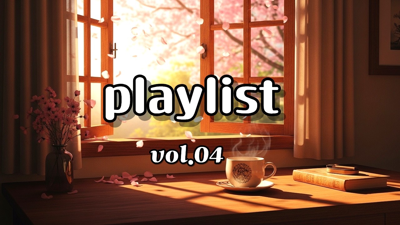 [playlist] 나른한 봄 햇살 아래, 마음을 깨우는 4월의 명상| 공부할 때 듣는 로파이 카페음악 vol.04 | 플레이리스트 | 명상음악 | 카페음악
