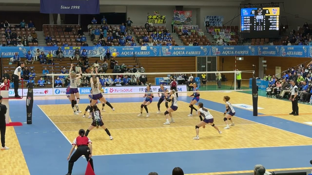SVリーグ、3/8、2ゲーム、3セット,黒部アクアフェアリーズ VS 上尾メディックス