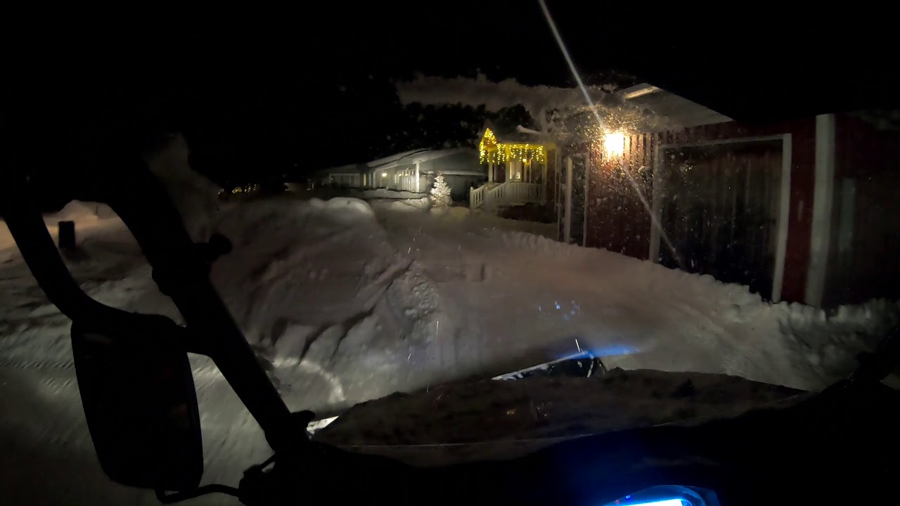 CFMoto ZForce 550 plowing snow