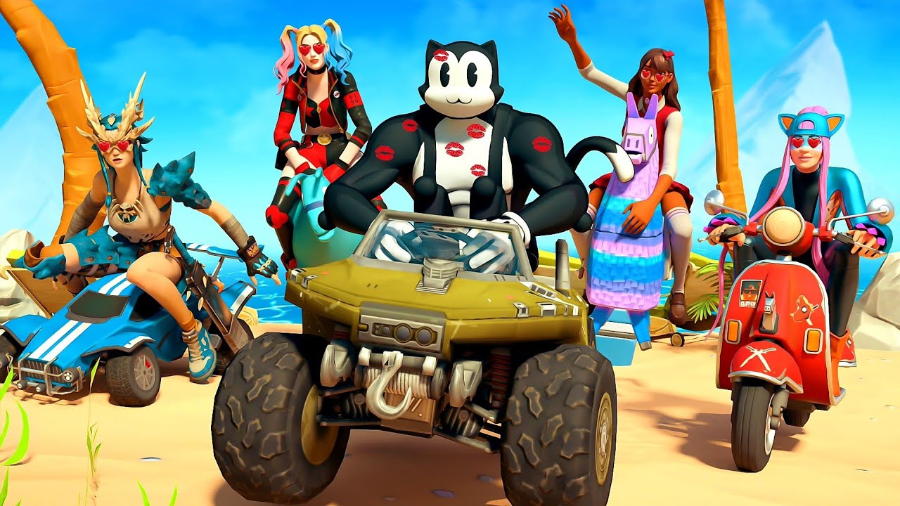 ALL the GIRLS LOVE TOON MEOWSCLES.... ( Fortnite )