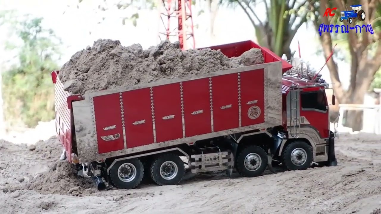 TRUCK TRACKTER HINO ISUSZU รถบังคับก่อสร้าง สุพรรณ-กาญ RC Suphan-kan Construction