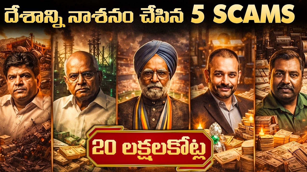 Top 5 Scams in India that you must know | దేశాన్ని వణికించిన 5 scams | Telugu facts