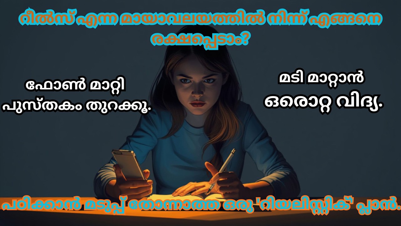 മടിയും റീൽസും മതിയാക്കാം! ഇനി കളി മാറും 🔥 | How to Stop Procrastination