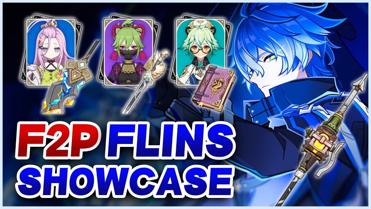 FLINS F2P TEAM EARLY ACCESS SHOWCASE (4-Star Characters and Weapons Only) | Genshin Impact