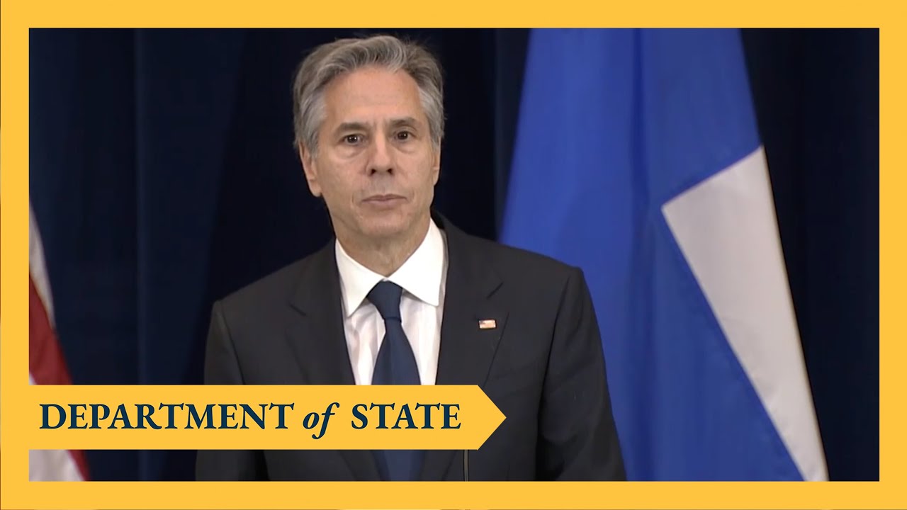 Secretary of State Antony J. Blinken holds a joint press availability