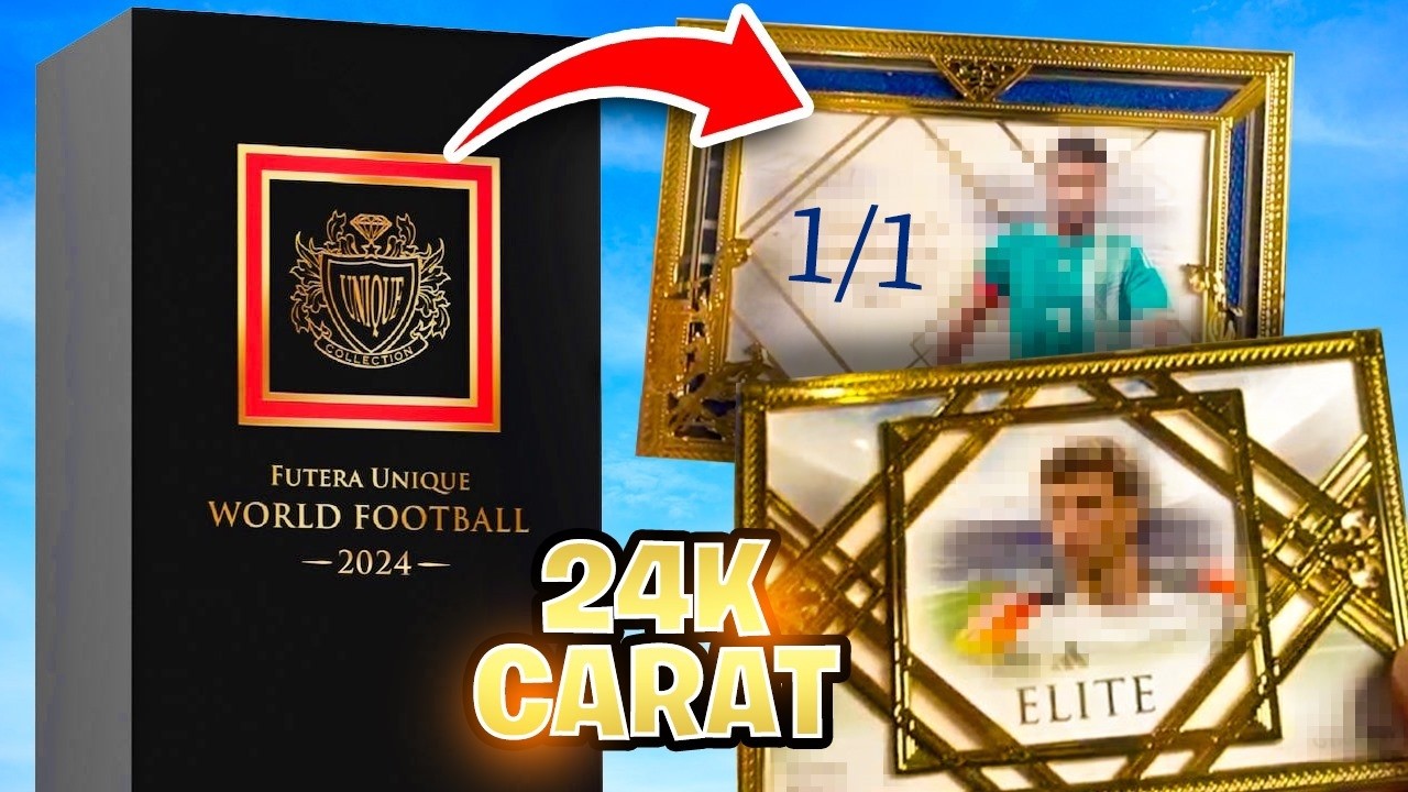 INSANE 1/1 AND 24K CARAT GOLD CARDS! | Futera WORLD FOOTBALLUNIQUE 2024