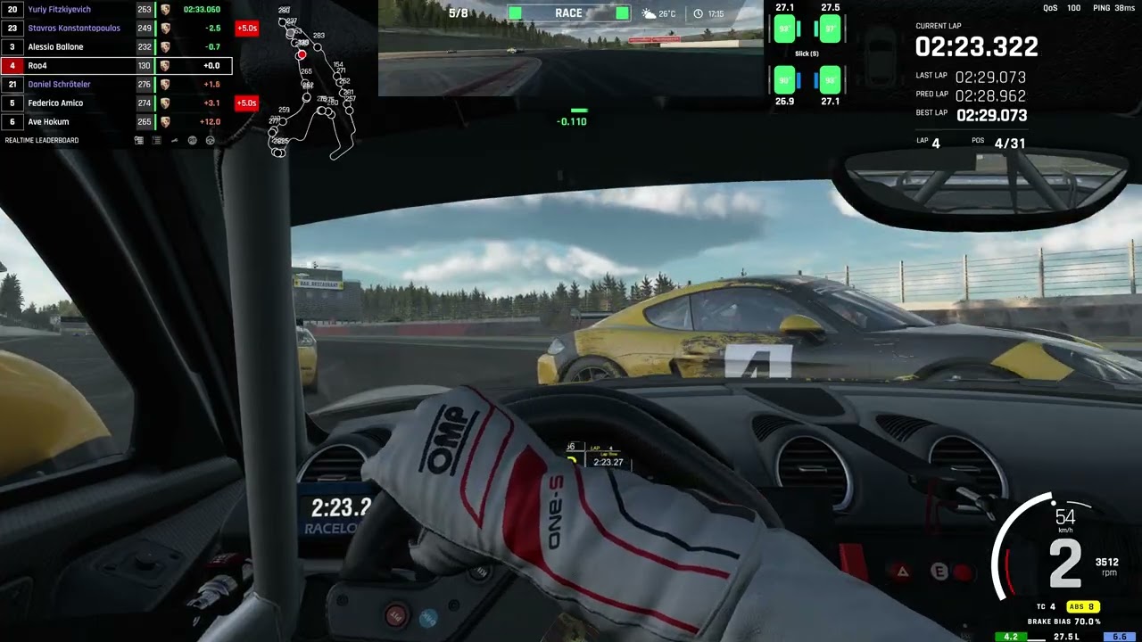 Porsche 718 Cayman gt4 clubsport Circuit de Spa Francorchamps