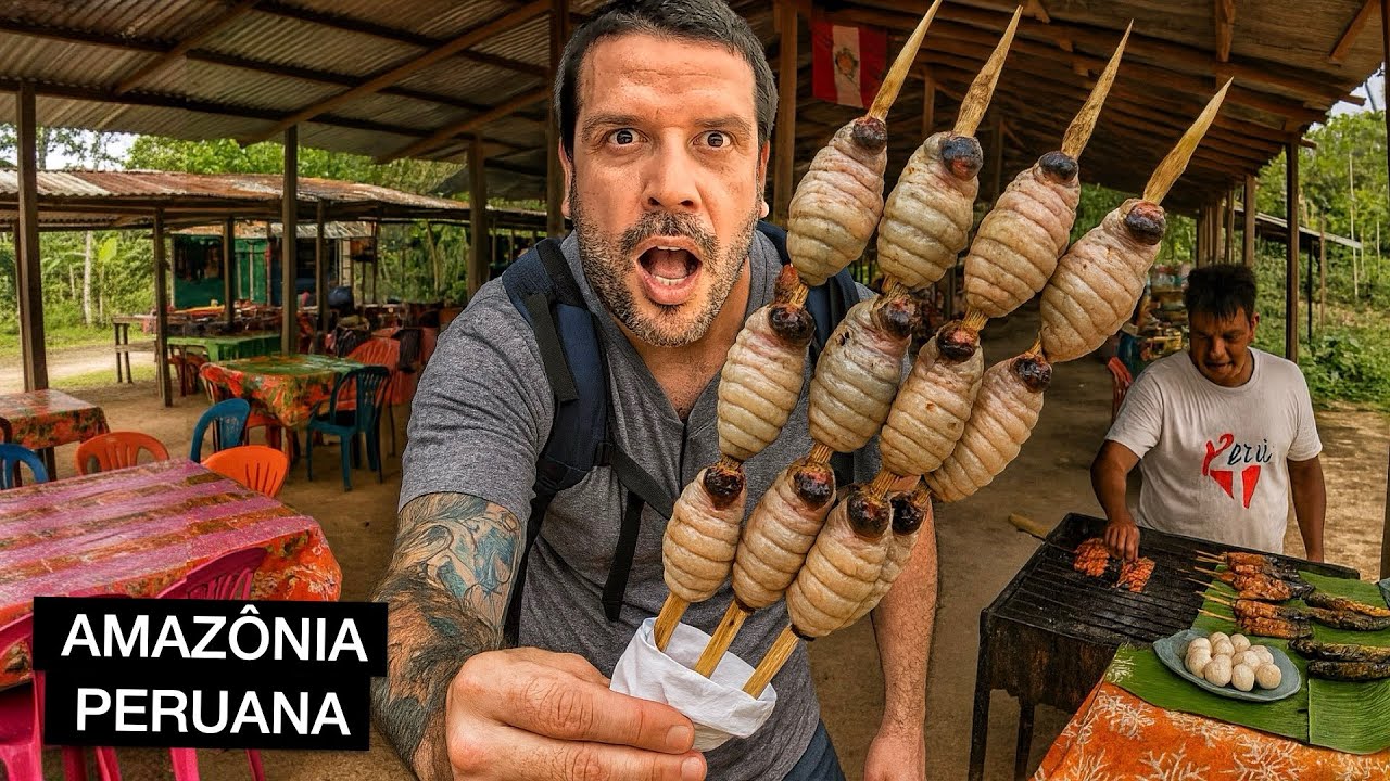 COMIDA EXÓTICA na AMAZÔNIA!! (você comeria isso?) 😮 🇵🇪
