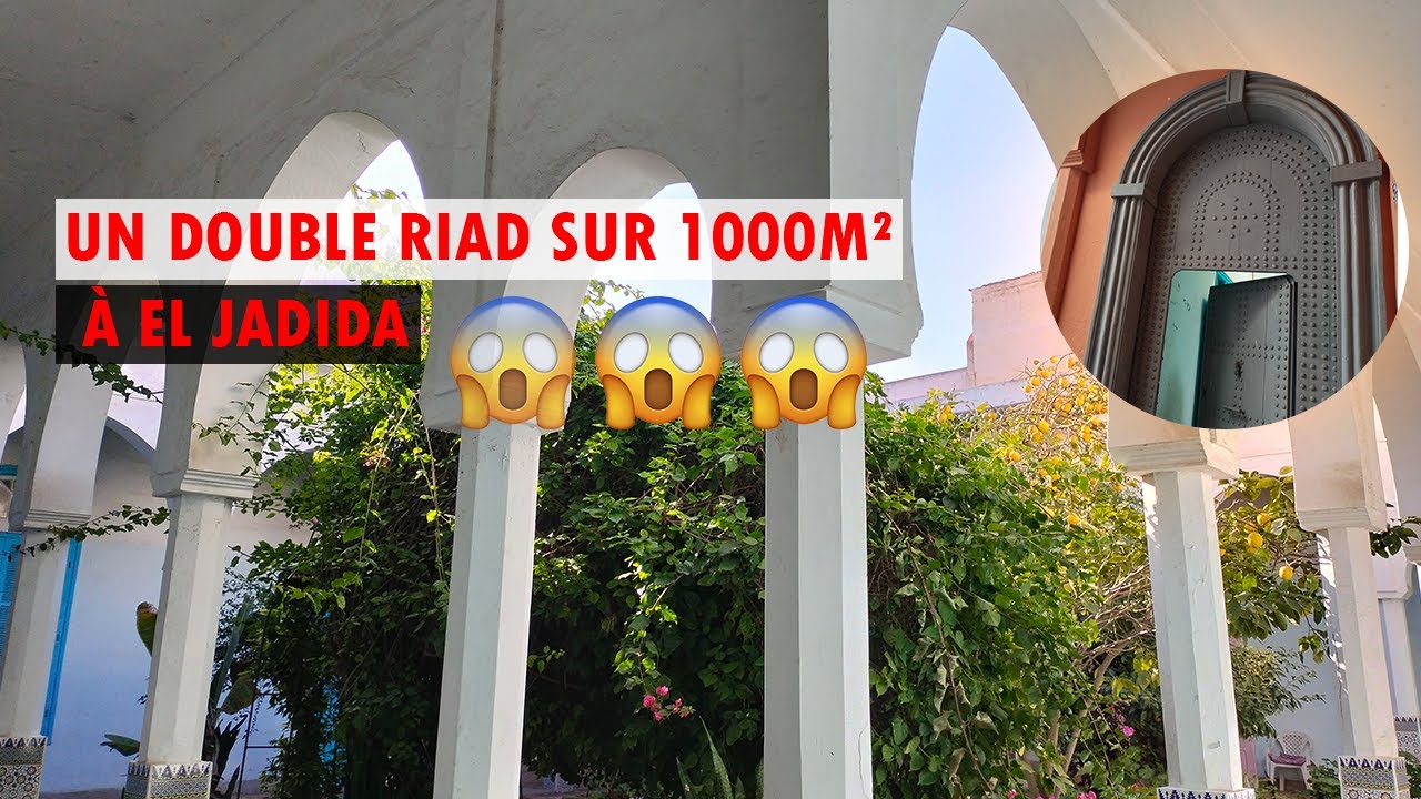 UN DOUBLE RIAD SUR 1000M&sup2; &Agrave; EL JADIDA 😱😱😍😍 #eljadida #mazagan #villa #apartment