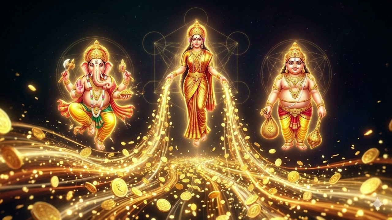 Money Flow Mantra | Lakshmi Ganesha Kubera | Active Abundance Meditation