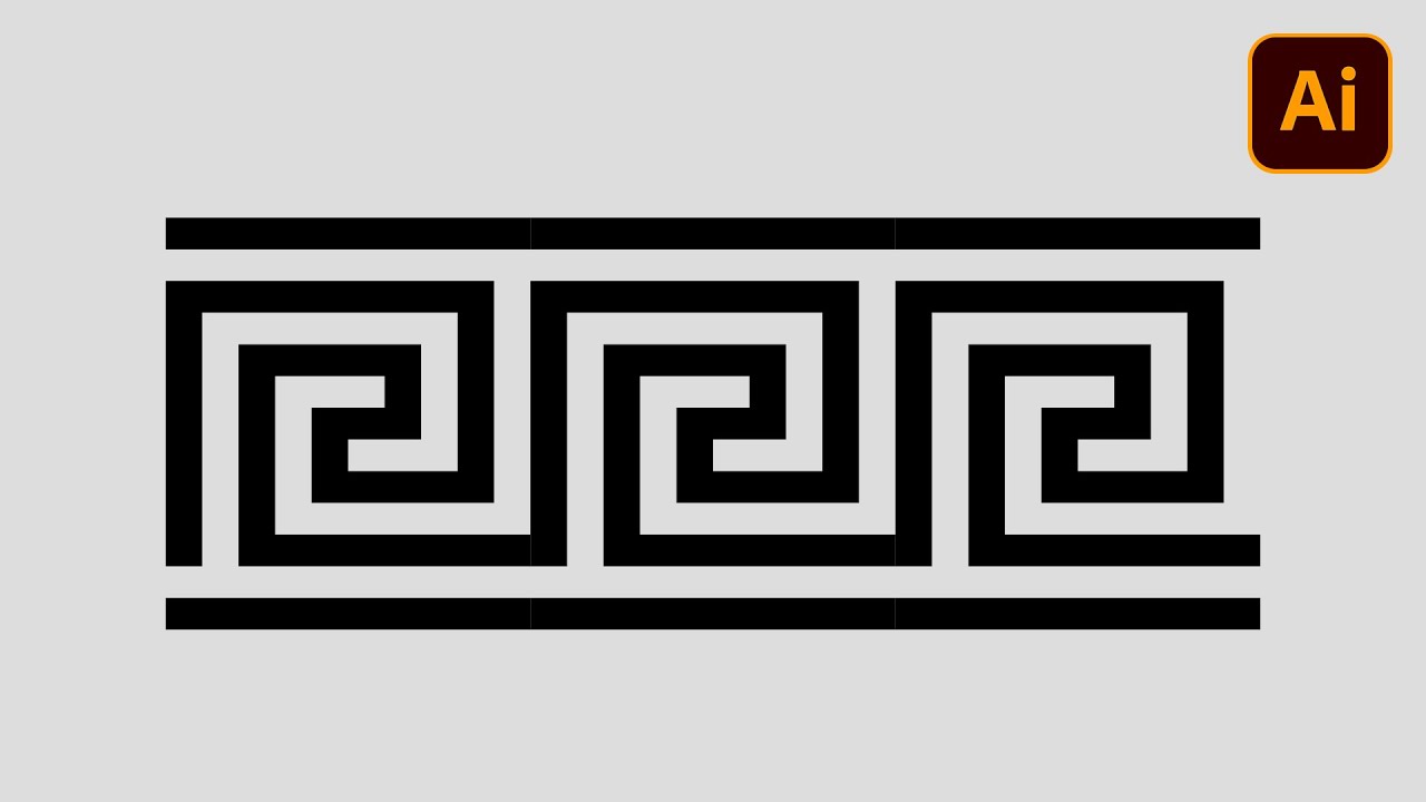 TUTORIAL — Create Seamless GREEK PATTERN in ILLUSTRATOR