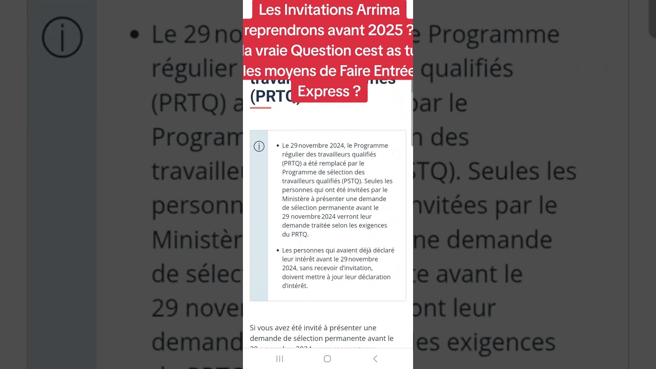 Les Invitations Arrima reprendrons avant 2025 ?