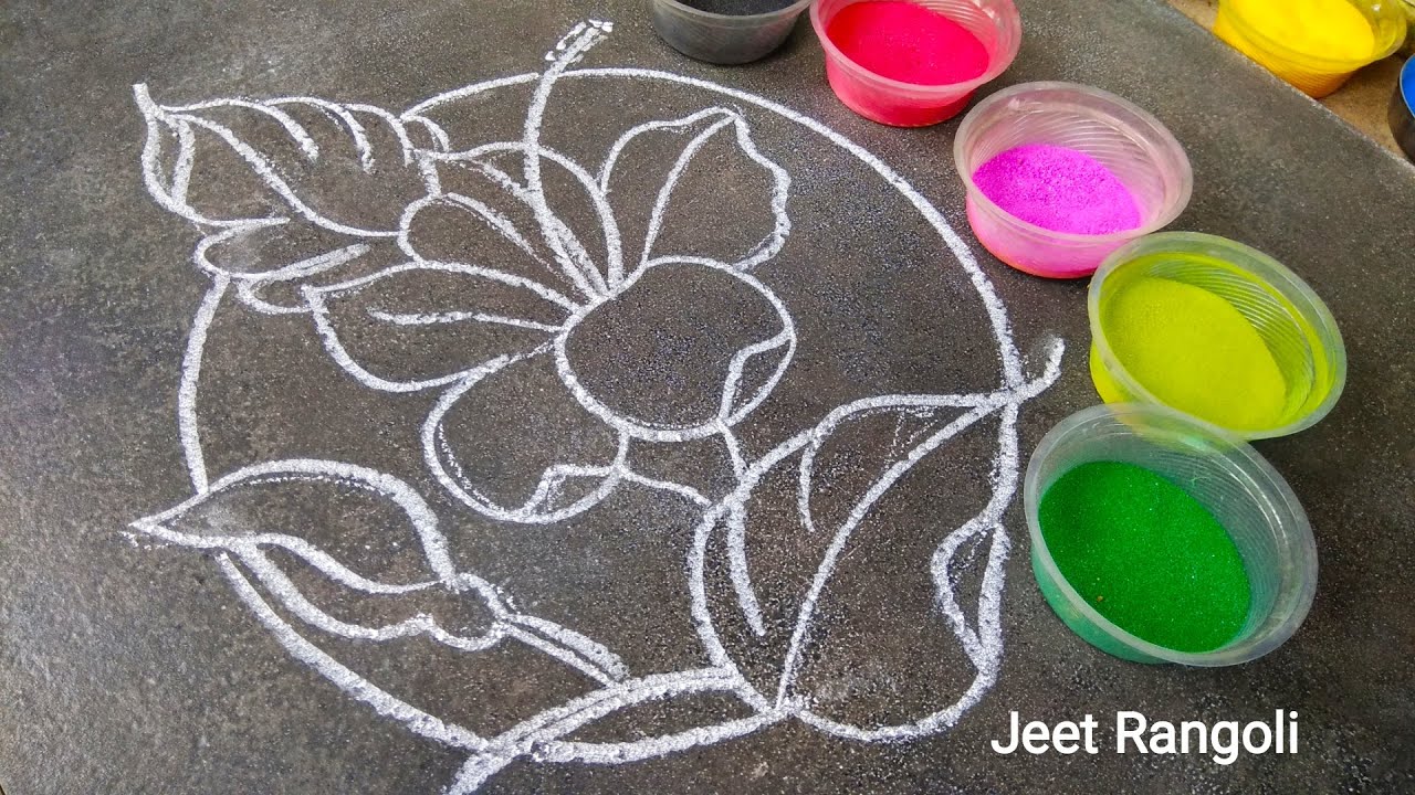 Easy and attractive daily use rangoli.