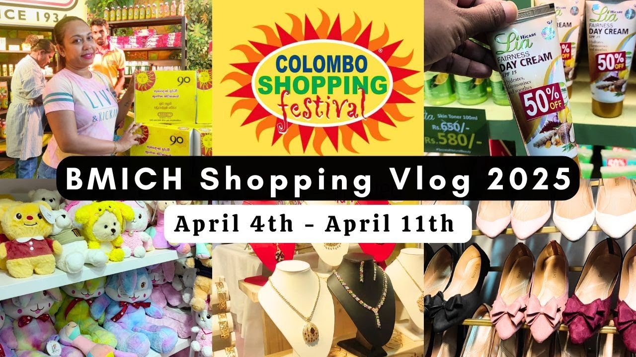 BMICH Colombo Shopping Festival 2025 | Avurudu Fair | Sinhala Youtuber | Sri Lanka