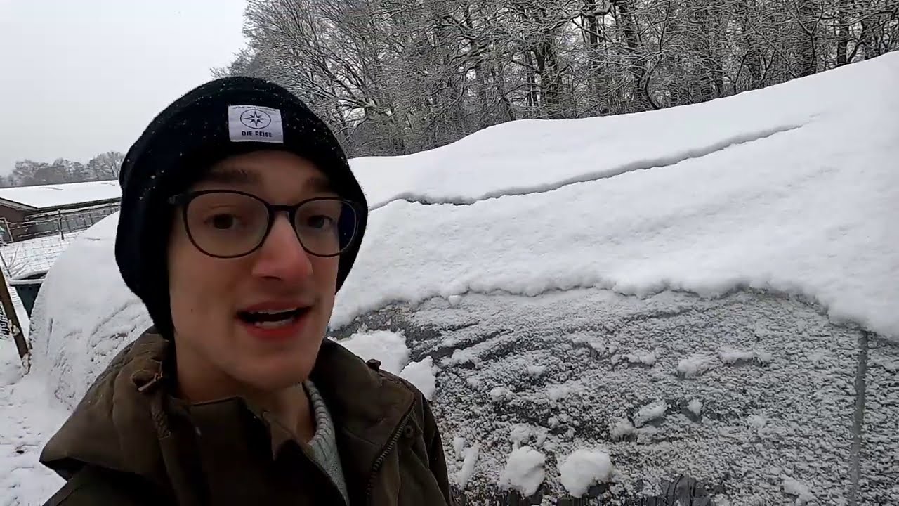 Gartenrundgang Januar im Schnee❄️ Updates zu Knoblauch, Kompost, Gewächshaus, Grünkohl& Folientunnel