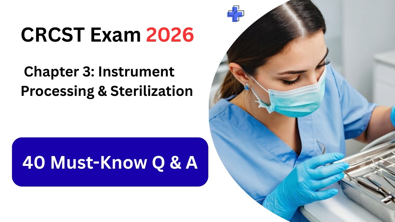 CRCST Exam Practice Test 2026 | Chapter 3 Instrument Processing & Sterilization  40 Must-Know  Q&A