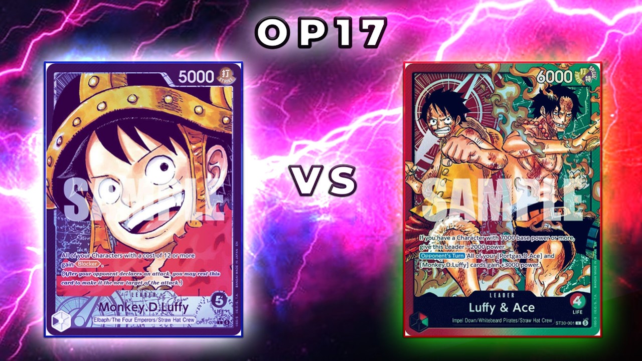MY FAVORITE DECK!!! OP17 B LUFFY VS RG ACE & LUFFY R2