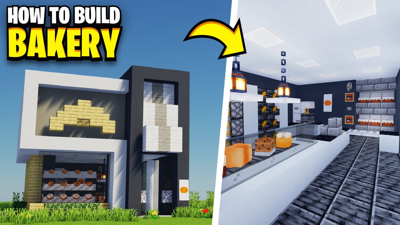 How To Build A BAKERY In Minecraft!