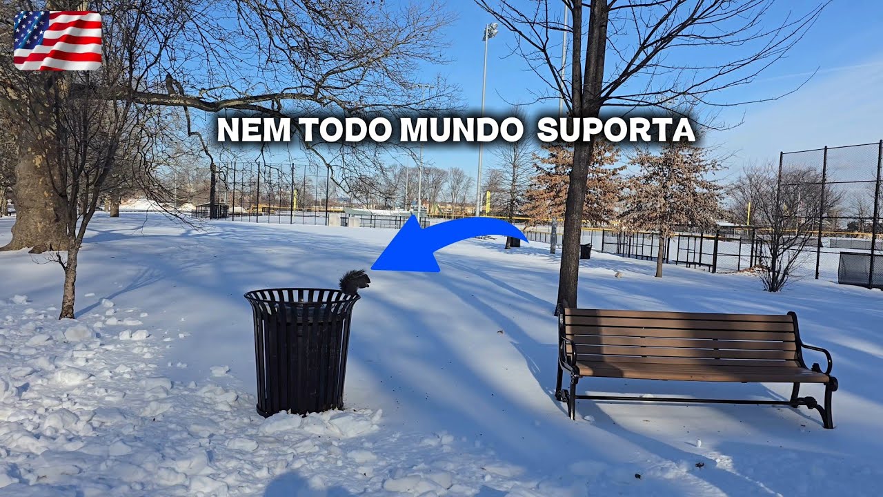 Nem todo mundo aguenta,caiu muito neve 
