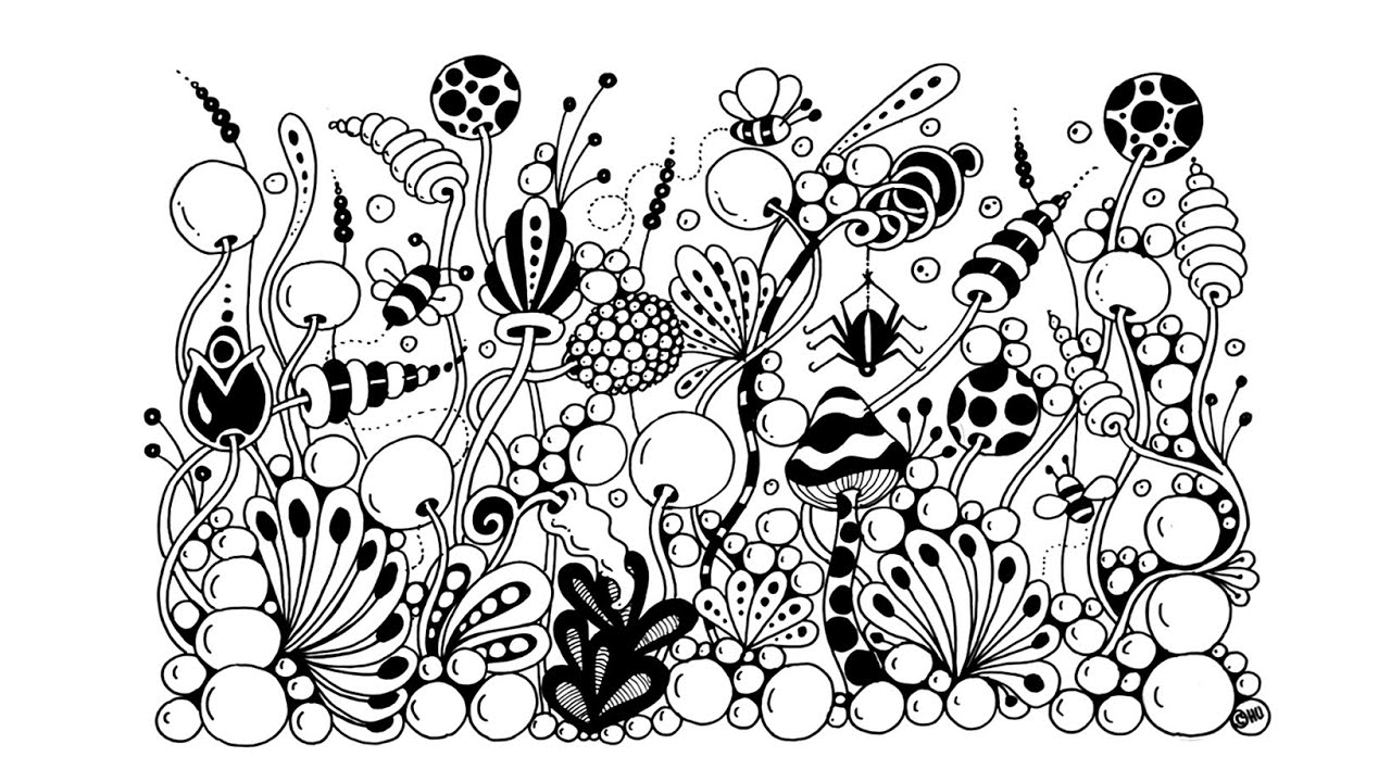Zen doodle art for beginners ♡ zentangle art ♡ tangle drawing ♡ zendoodles