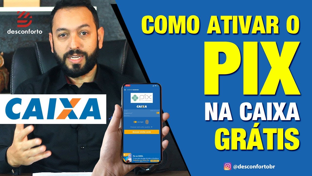 Como ATIVAR O PIX NA CAIXA de gra&ccedil;a! M&eacute;todo f&aacute;cil e r&aacute;pido!