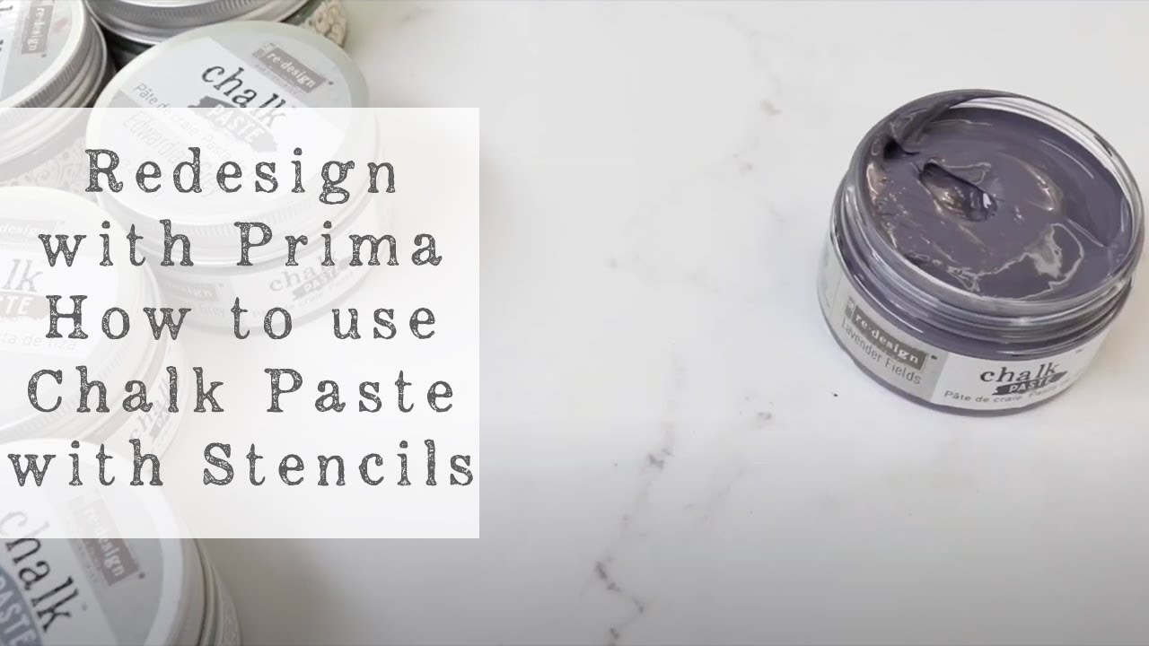 How to Use Chalk Paste with Stencils
