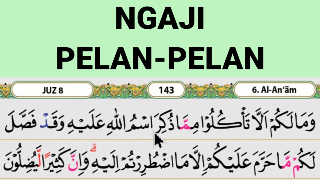 Ngaji Pelan Surah Al An'am ayat 119-124