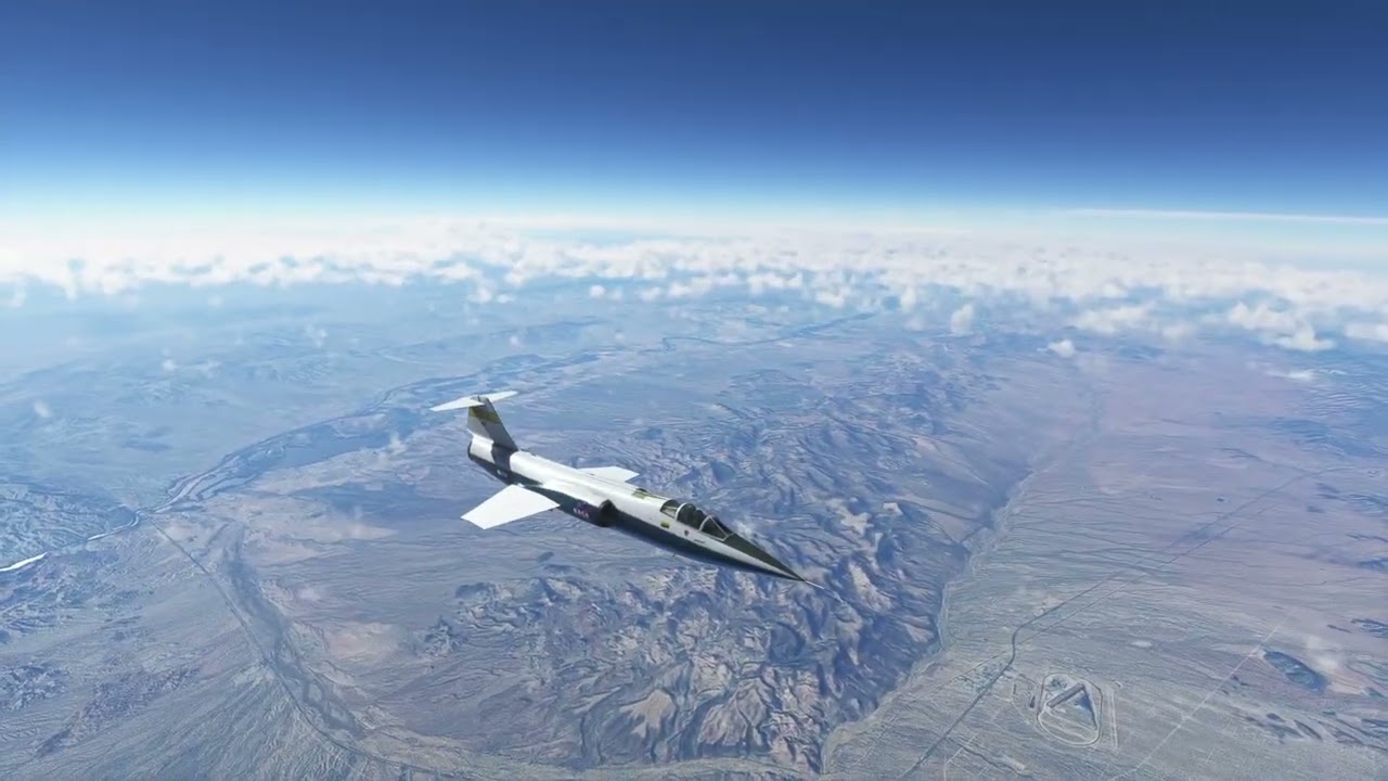 Flight Sim 2020 - Sim Skunk Works F-104G from Edwards to Albuquerque
