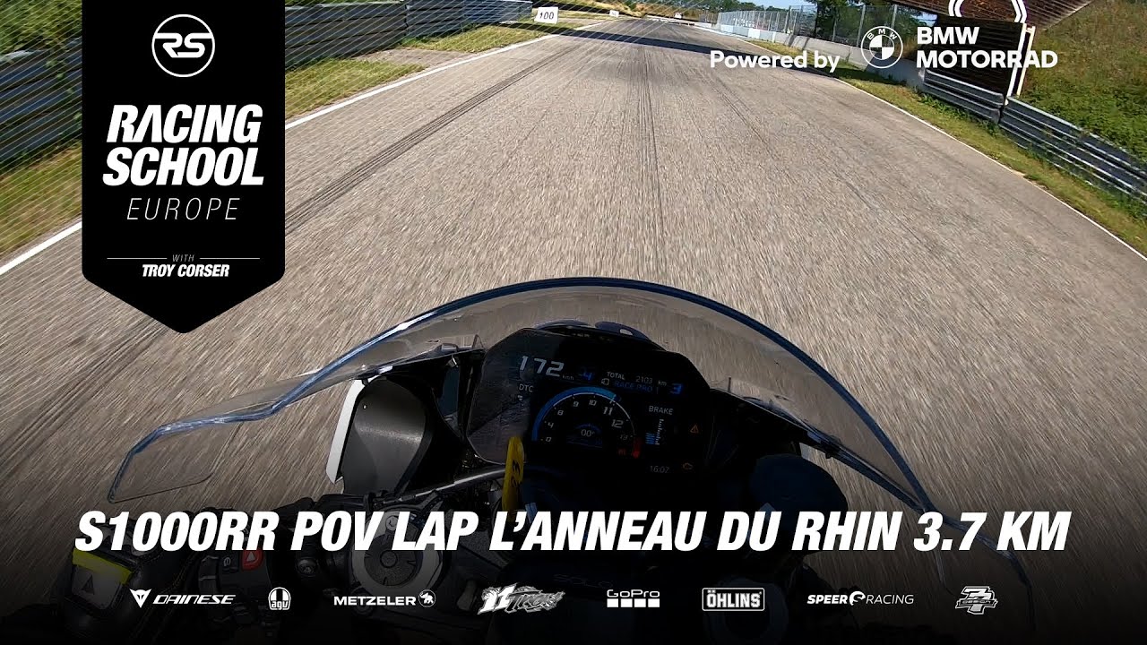 BMW S 1000 RR POV lap in Circuit de L'Anneau du Rhin (FR) 3.7 KM