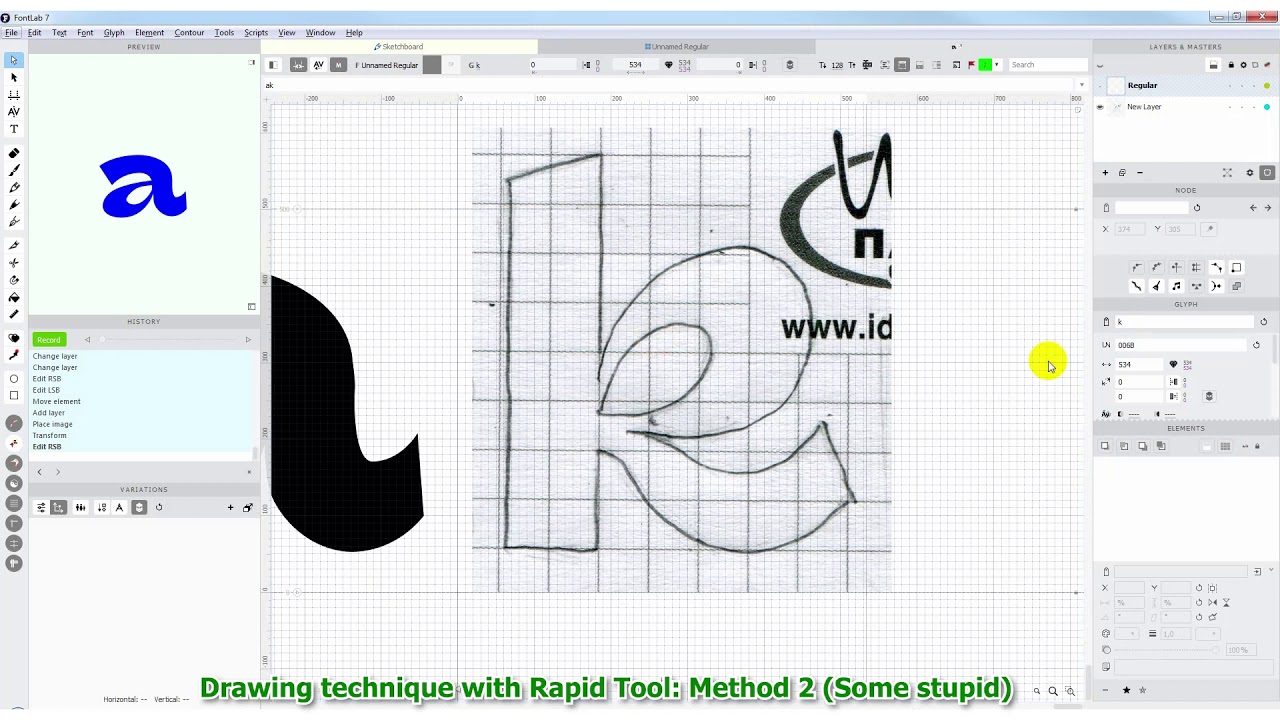 Rapid Tool Techniques / Техники использования / Fontlab 7 [Урок Tutorial]