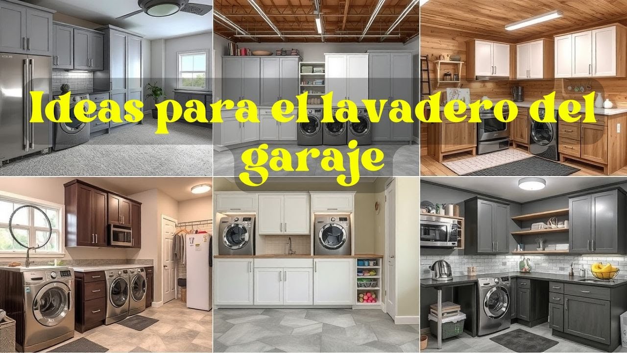 Ideas para el lavadero del garaje | Organización práctica y moderna para aprovechar cada espacio