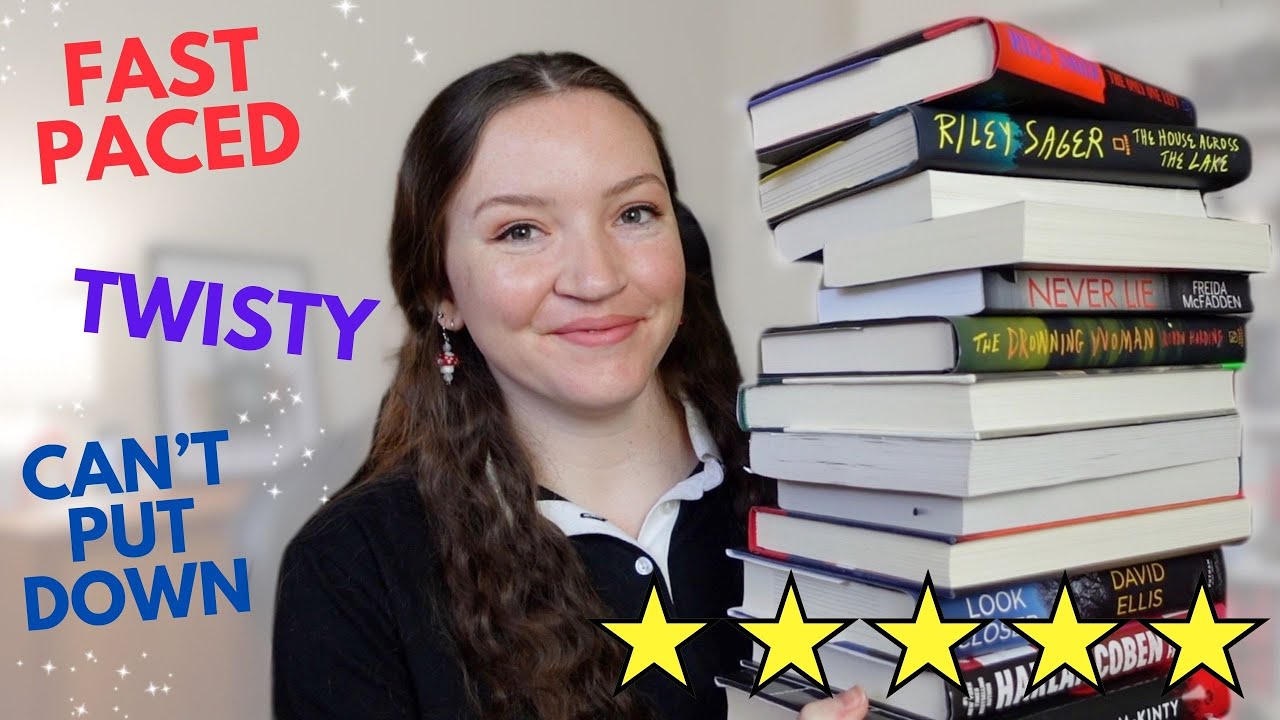 14 Fast-Paced THRILLER BOOK Recommendations to Get You Out of a Reading Slump! 📚