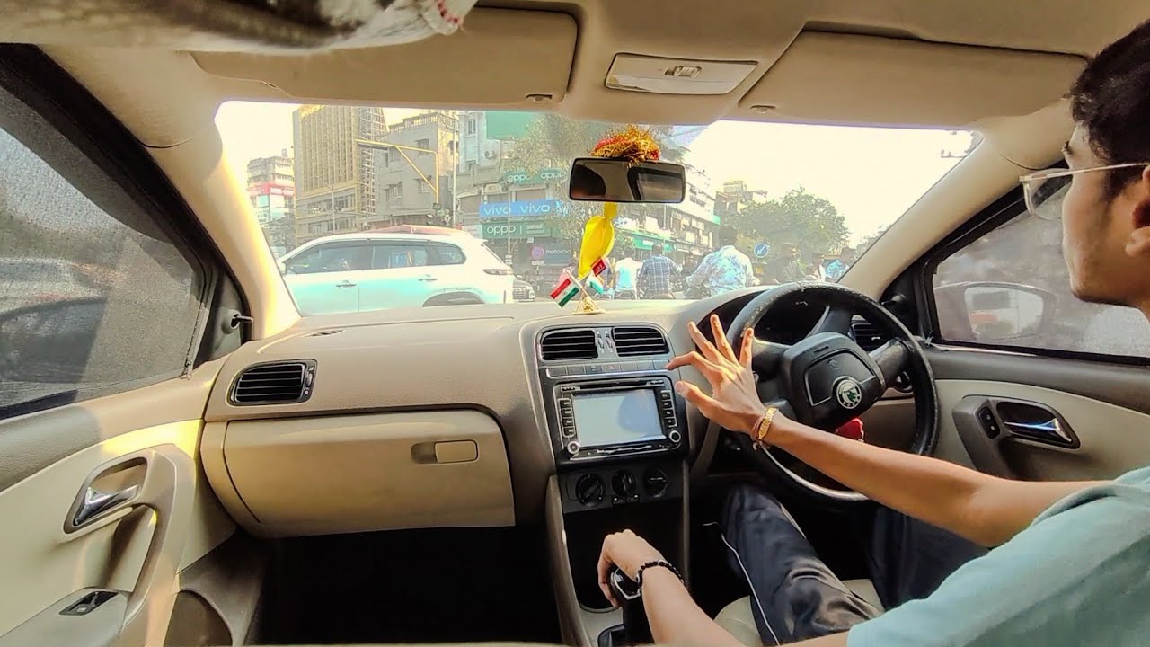 Skoda Rapid | 1.6 TDI | POV Drives | Daily Drive |  Skilled Driving | #ddwm | ASMR video 