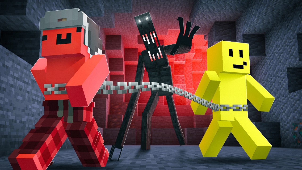 Horror Minecraft, But We're Chained Together