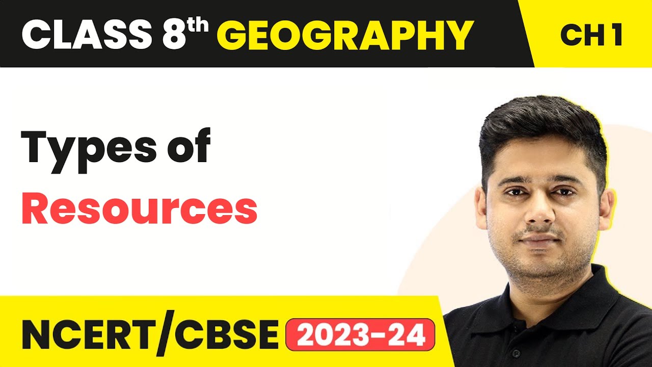 Types of Resources - Resources | Class 8 Geography Chapter 1