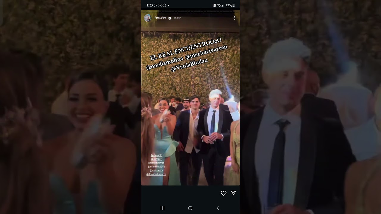 Mario Irivarren y Alejandra Baigorria en la boda