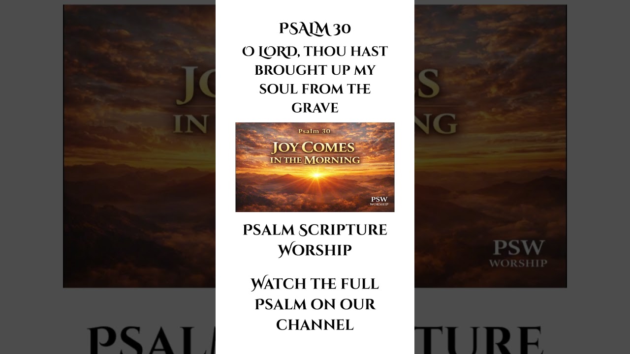 Psalm 30 – For His Anger Endureth But A Moment (KJV) #Shorts