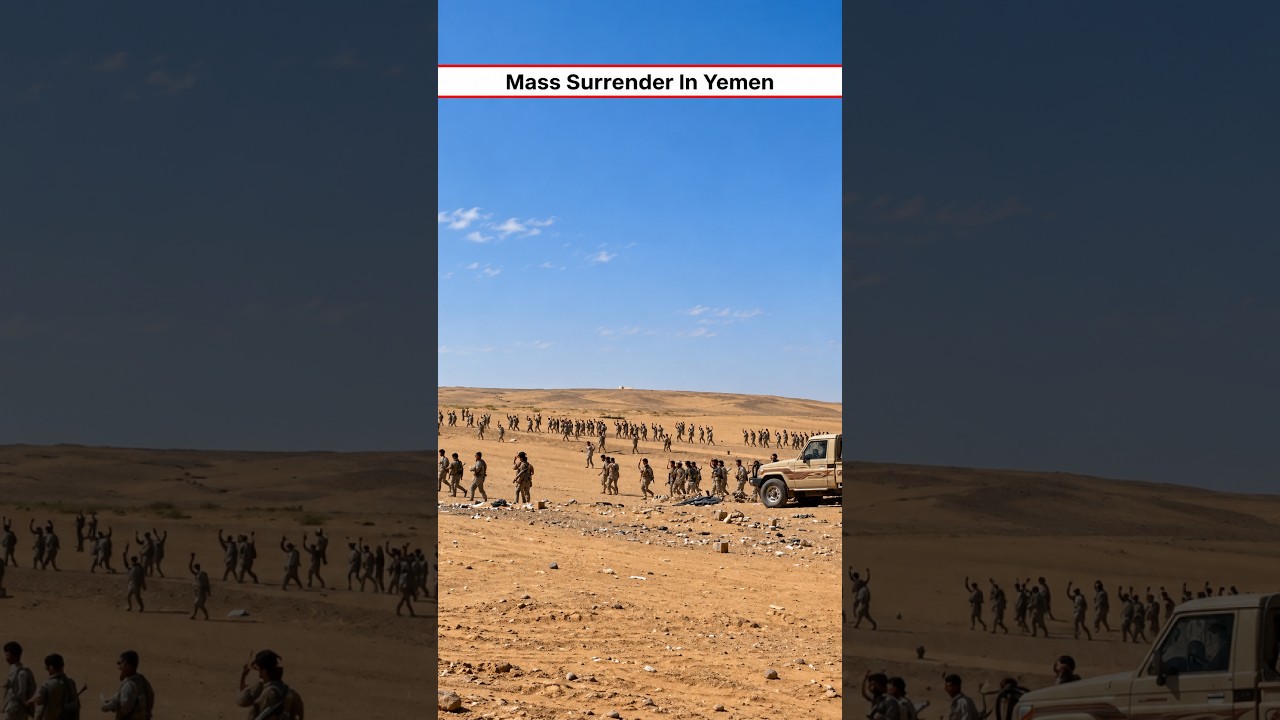 Mass Surrender In Yemen #shorts