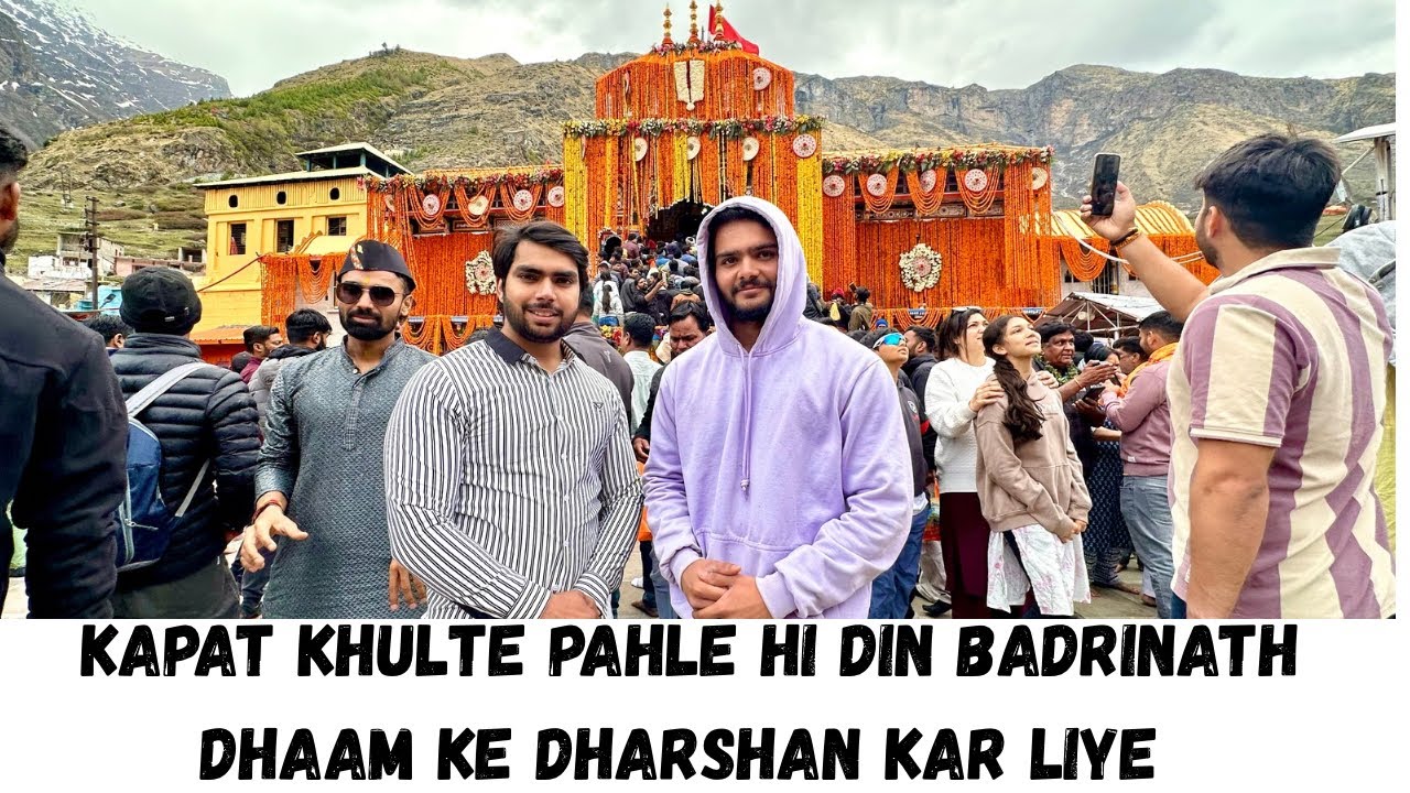 Char Dhaam yatra|| On my splendor 100CC || kapat khulte hi Badrinath Dhaam ke kiye Dharshan