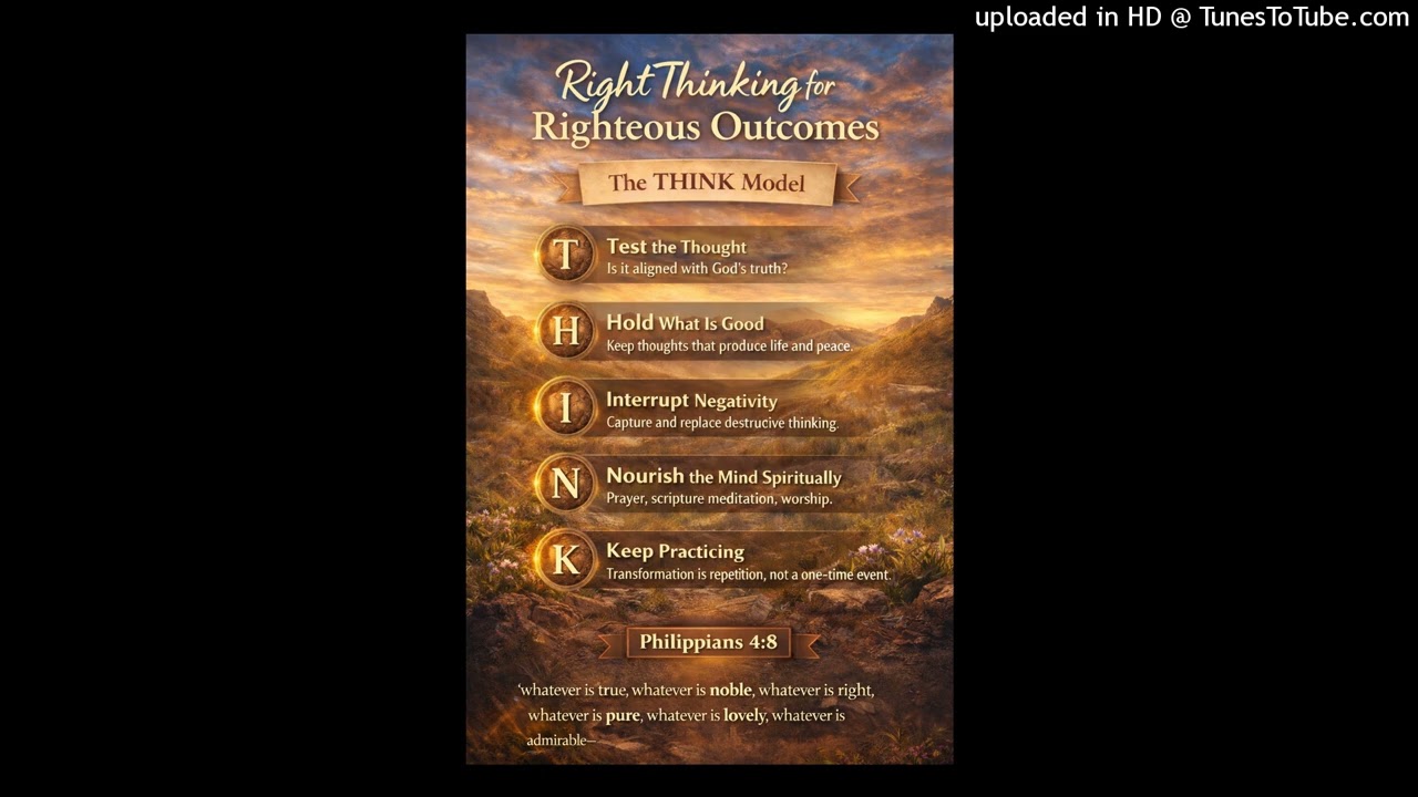 Right Thinking for Righteousness Outcomes