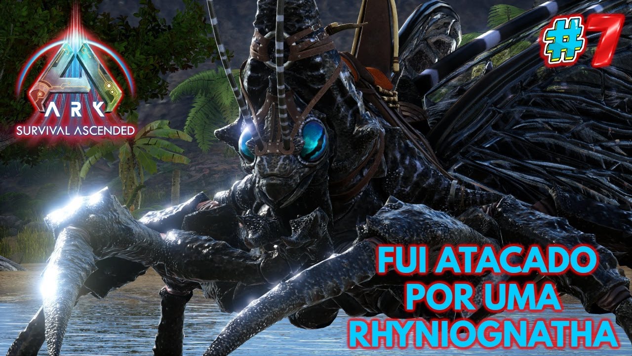 ARK ASCENDED #7 FUI ATACADO DO NADA POR UMA RHYNIOGNATHA Ft. @Darkdellus