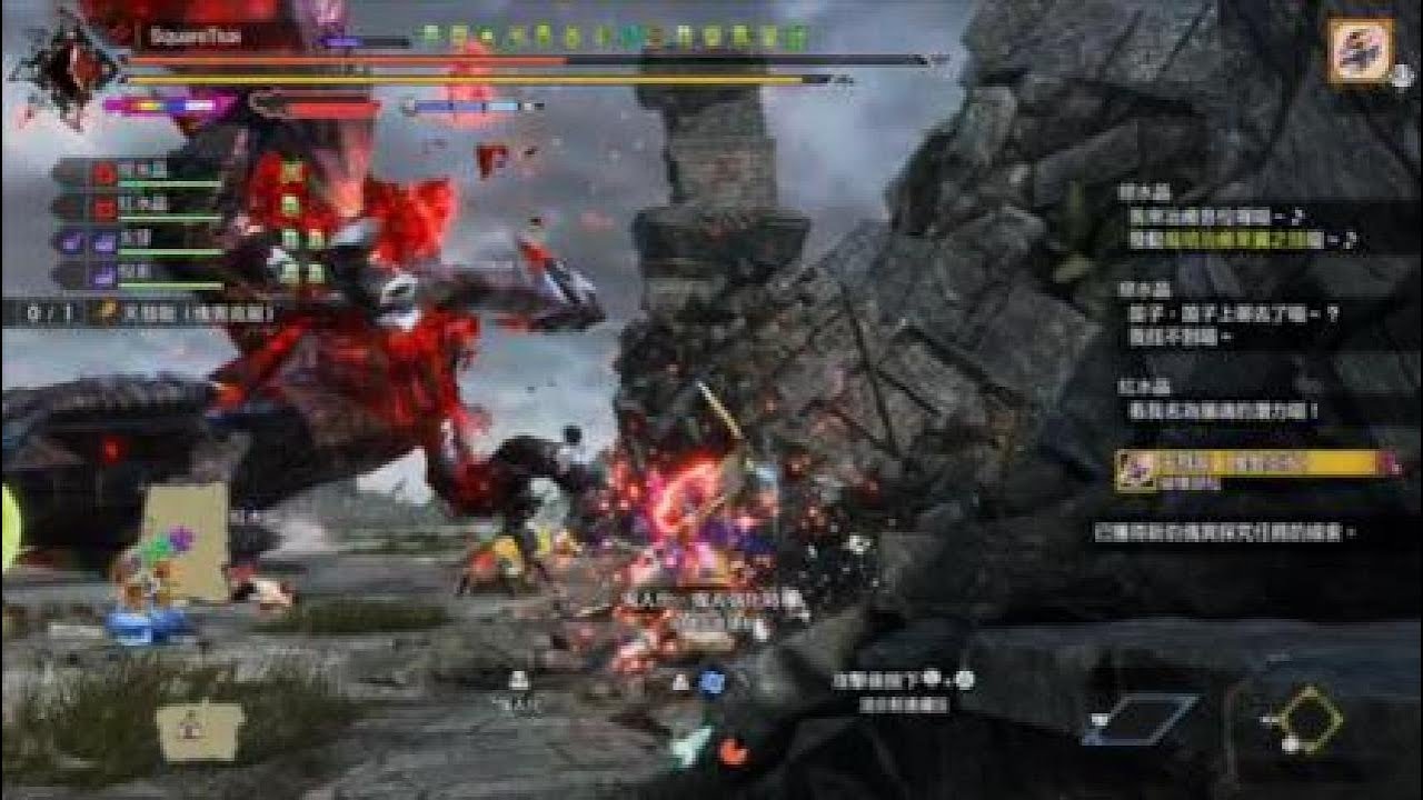 Monster Hunter SunBreak MHSB 雙劍練習 傀異克服lv300 天慧龍 盟友 5分50秒