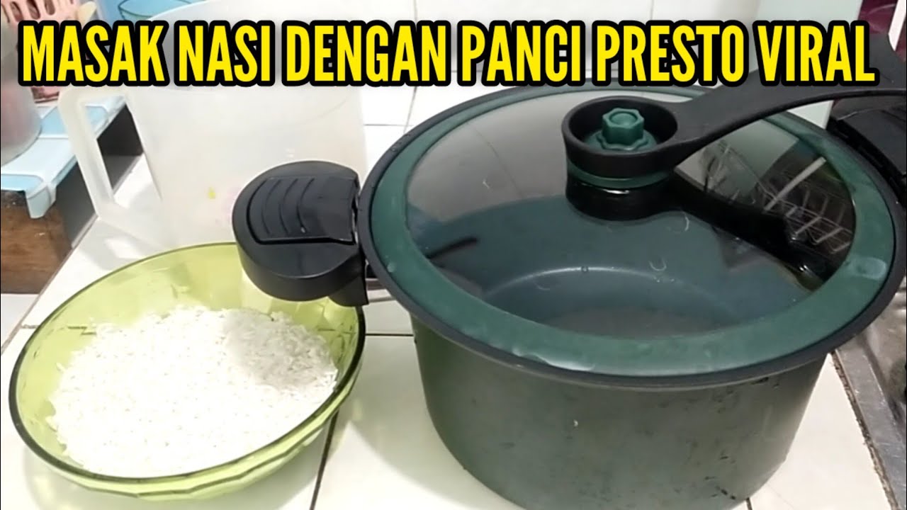 TUTORIAL // MASAK NASI MENGGUNAKAN PANCI PRESTO TEFLON YANG VIRAL DI TIKTOK