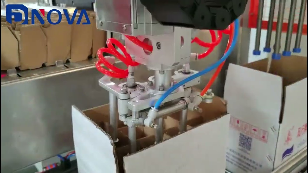 Separator partition machine carton packer glass pet bottles