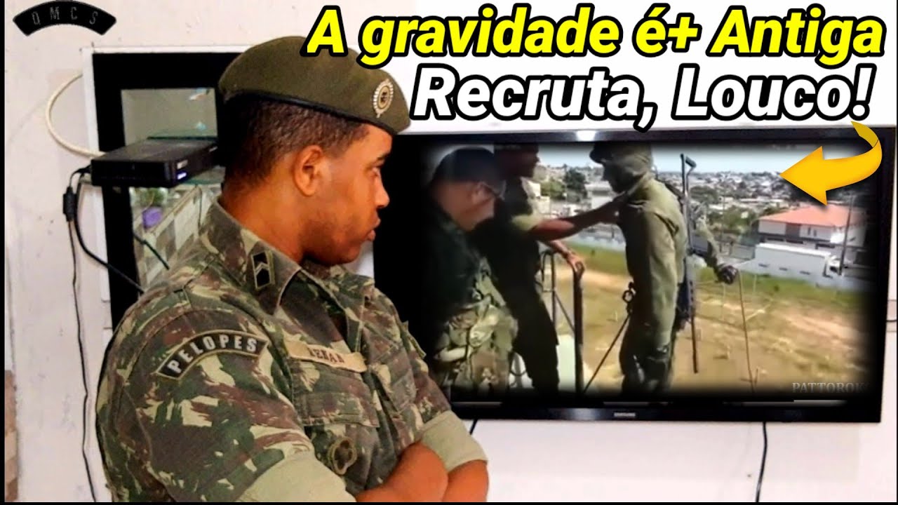 Cabo Reagindo a Recrutas Bisonhos Do Exército Brasileiro.