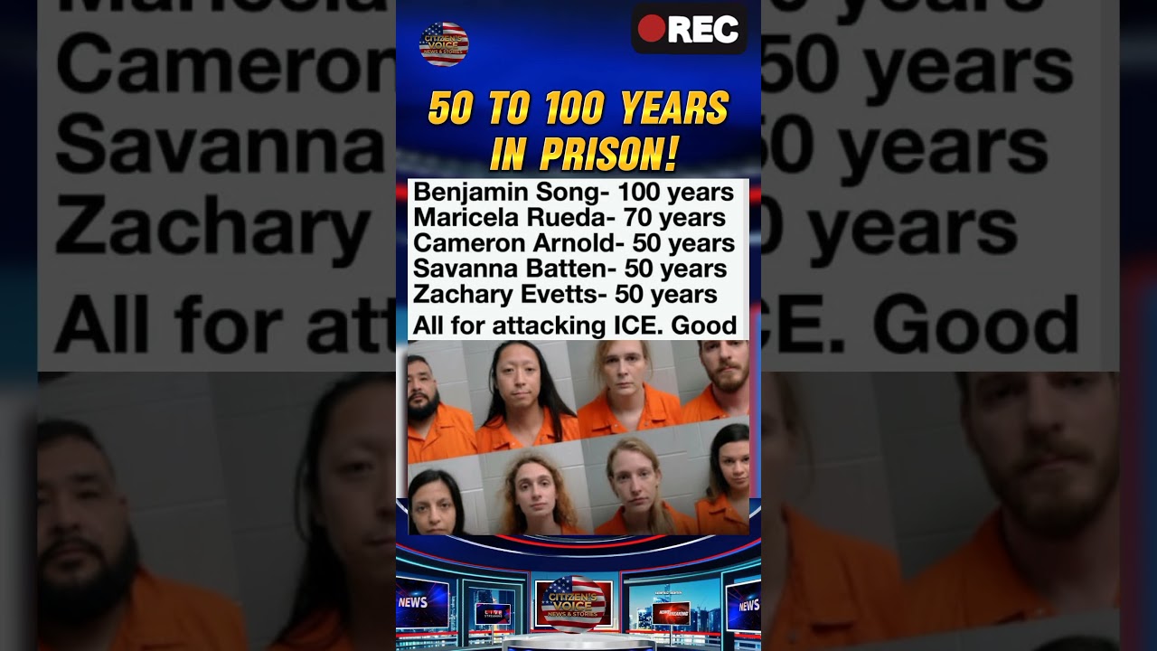 50 to 100 years&mdash;handed down to individuals involved in attacks against ICE (Immigration and Custom..