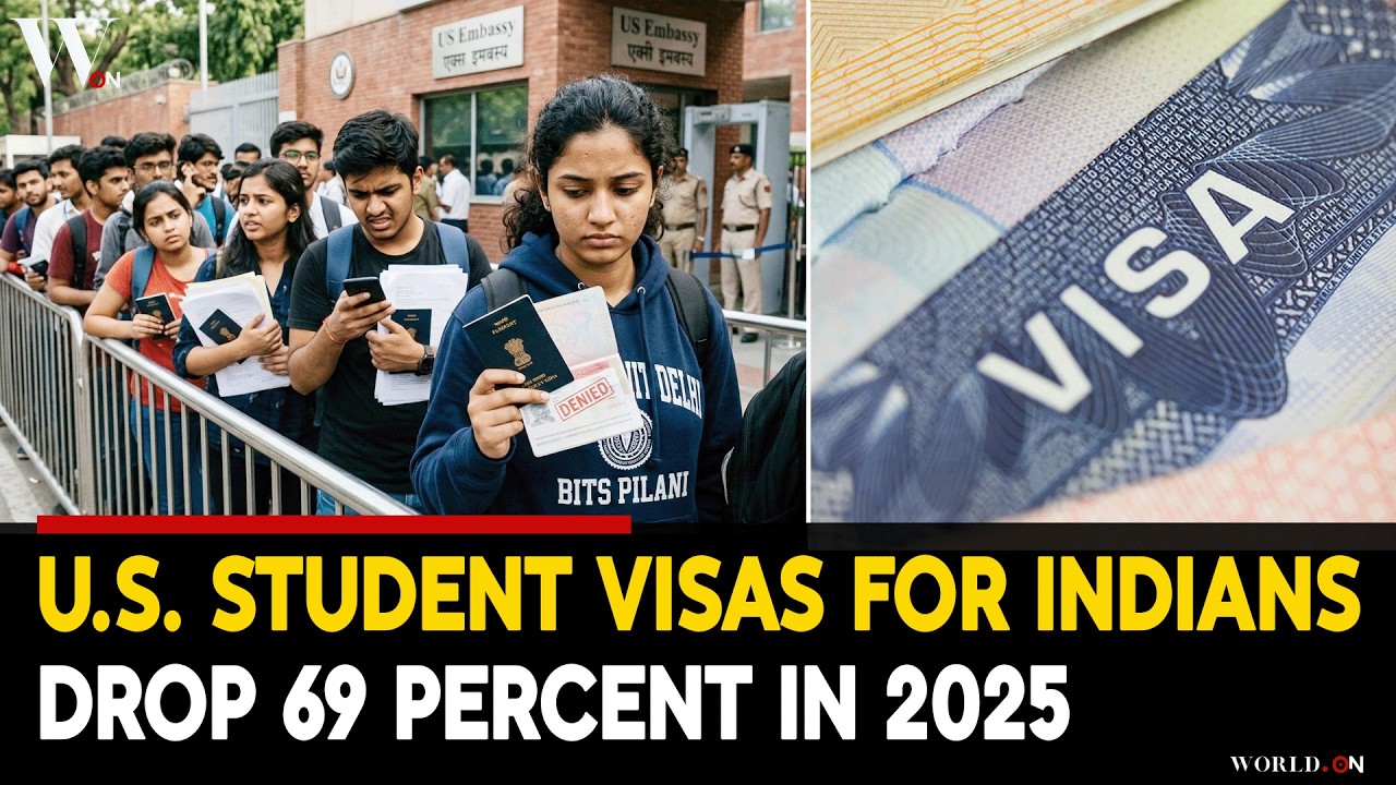 US F-1 Visas for Indian Students Drop 69% in 2025