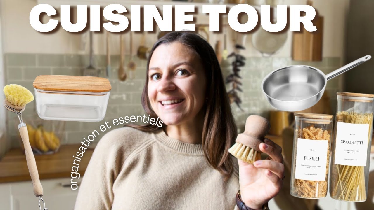 KITCHEN TOUR ZÉRO DÉCHET | Mon organisation cuisine et mes indispensables durables